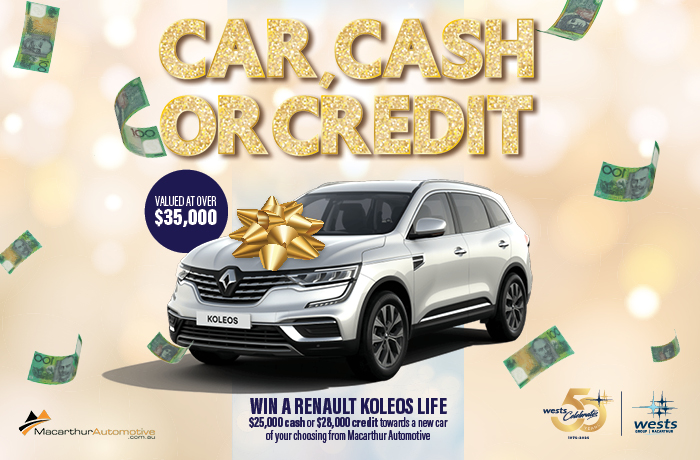 Car, Cash or Credit | Weekly Draws